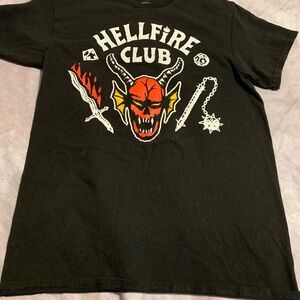 Stranger things Hellfire Club size S t shirt